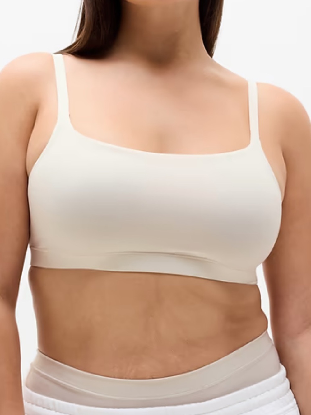 NWT Athleta scoop bralette cream large